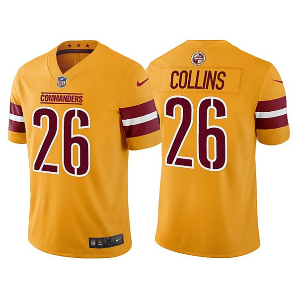 Men & Women & Youth Washington Commanders 26 Landon Collins Gold Vapor Untouchable Stitched Football Jersey